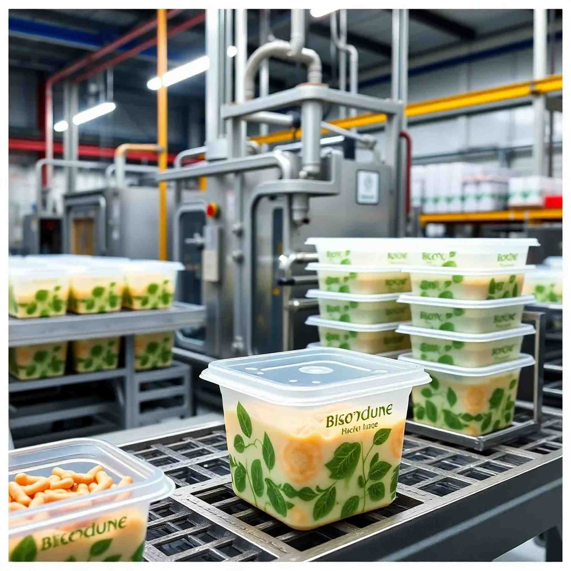 Industrial biodegradable container applications